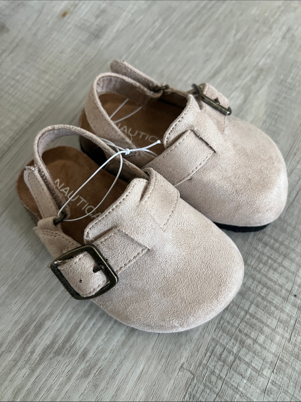 Nautica Toddler Blush Suede Buckle Mary Janes
